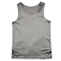 Picture of Anti Radiation Men  Tank, T-Shirt With Protection Shielding, 100% Silver-Nylon Fabric, 8900690, Large, Silver. Super Shielding Against RF Radiation